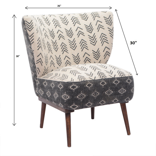 Langley Street Keeley Geometric Patterns Upholstered Side Chair